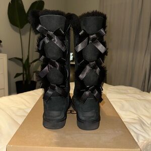 Bailey Bow II Suede Tall Water-Resistant Boots